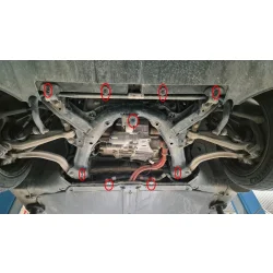 Stalowa osłona silnika elektrycznego przedniego Tesla Model Y AWD/Model 3 (2020-2025)